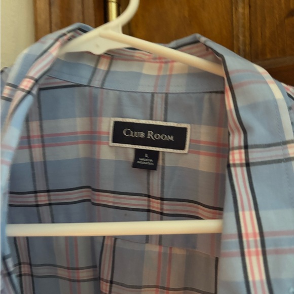 Men's Blue Plaid Shirt - Picture 2 of 5